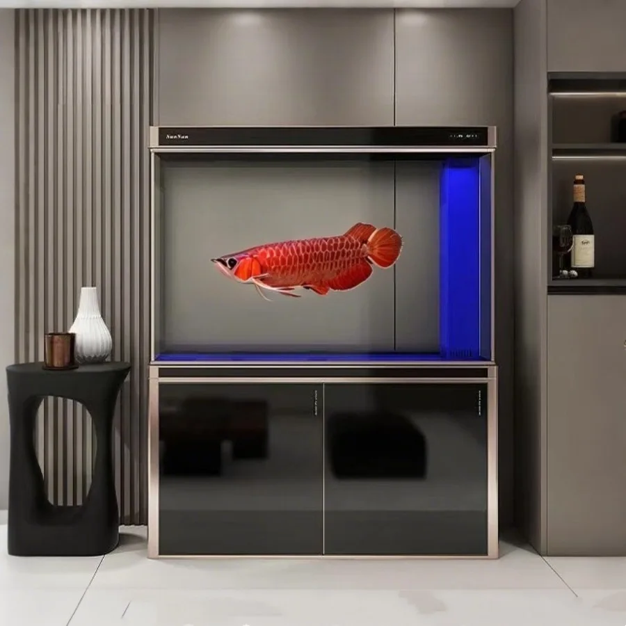 Integrated Cylinder Aquariu Eco-friendly Self Maintaining Reception Desks Smart Silent Glass Ffice Furniture Военное ДелоLJ40