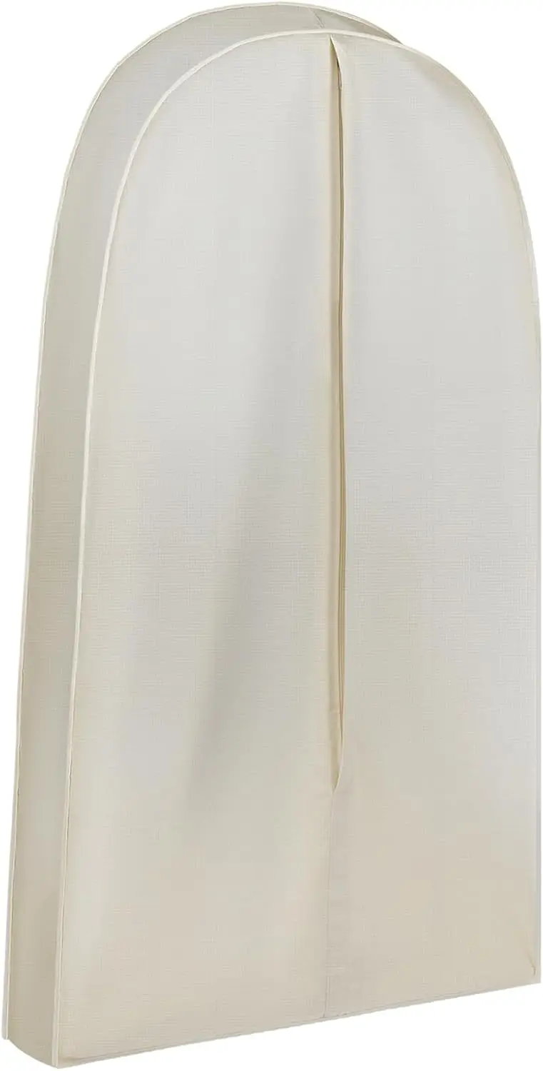 

50 Inch Acid-Free Cotton Muslin Garment Bag for Suits Coats Dresses Travel Storage Closet Organizer