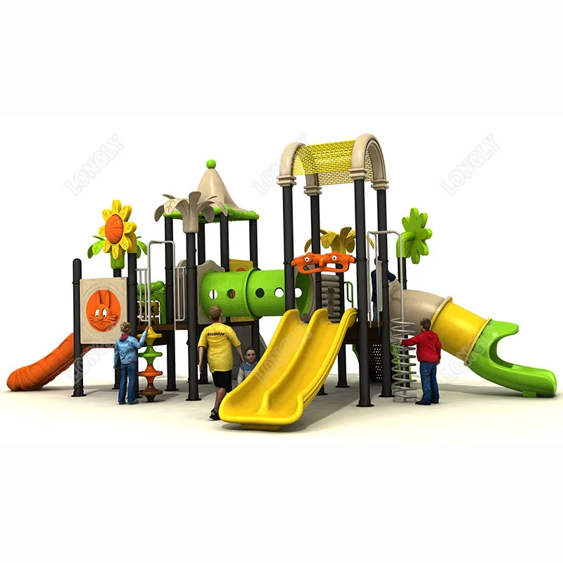 High Quality Commercial Kids Slide for Garden School Educational Outdoor Playground Facilities Made of LLDPE Plastic