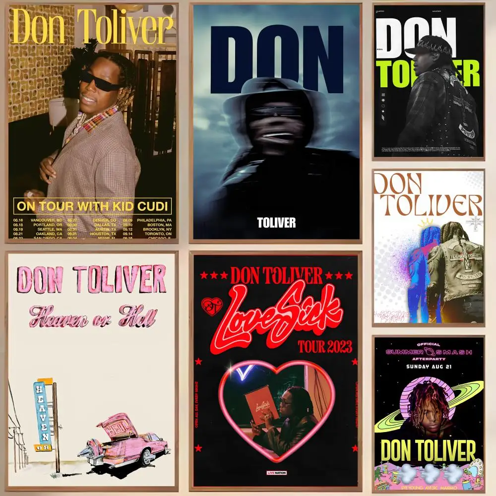 Don Toliver Rapper Painting Calligraphy Personalized Spaces Canvas Poster Wall Mural Art Photos for Room Home Decor