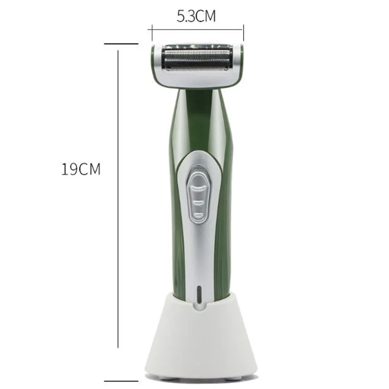 Портативный электрический триммер для волос на лобке для женщин, интимная бритва, бритва для бикини, средство для удаления волос в паху, ногах, женский эпилятор для стрижки