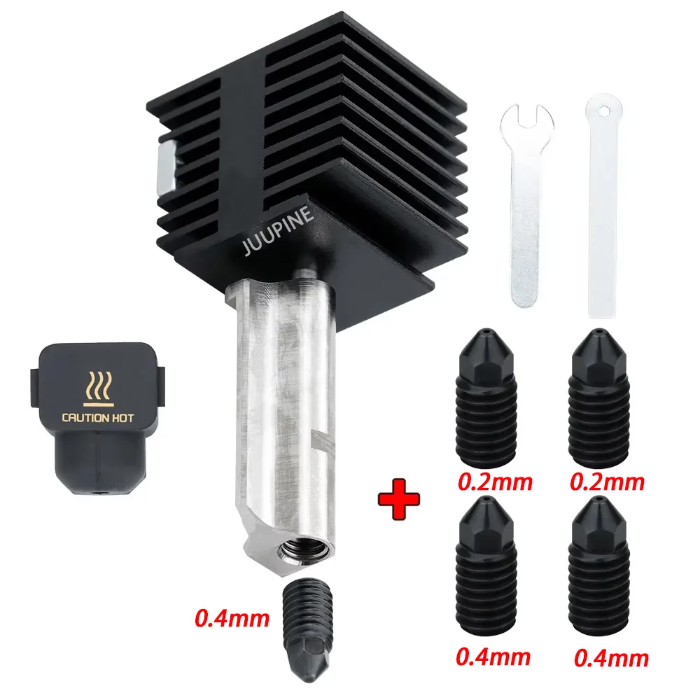 Hotend Bambu Lab A1 / A1 Mini Avec Buse 0.4mm Acier Trempé Et Couvercle Silicone