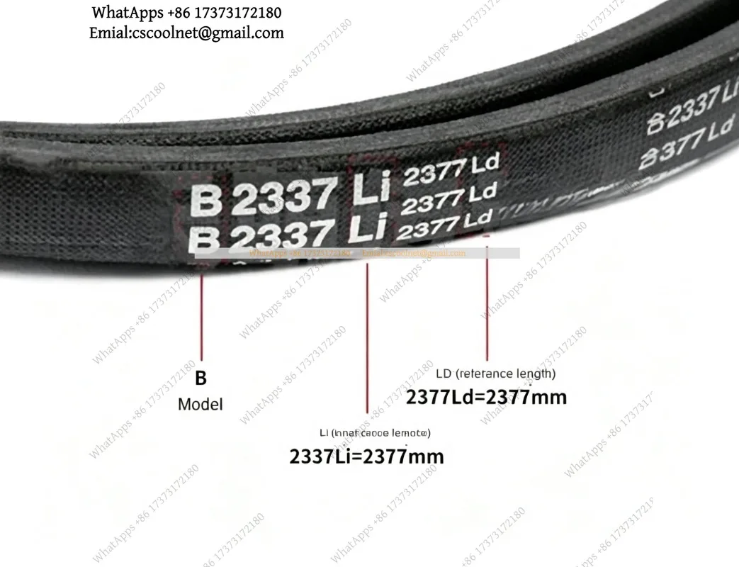 Delta Belt Type A A1250Li A1257 A1270 A1295 A1300 A1321 Drive Belt 2Pcs Industrial Transmission Replacement Parts