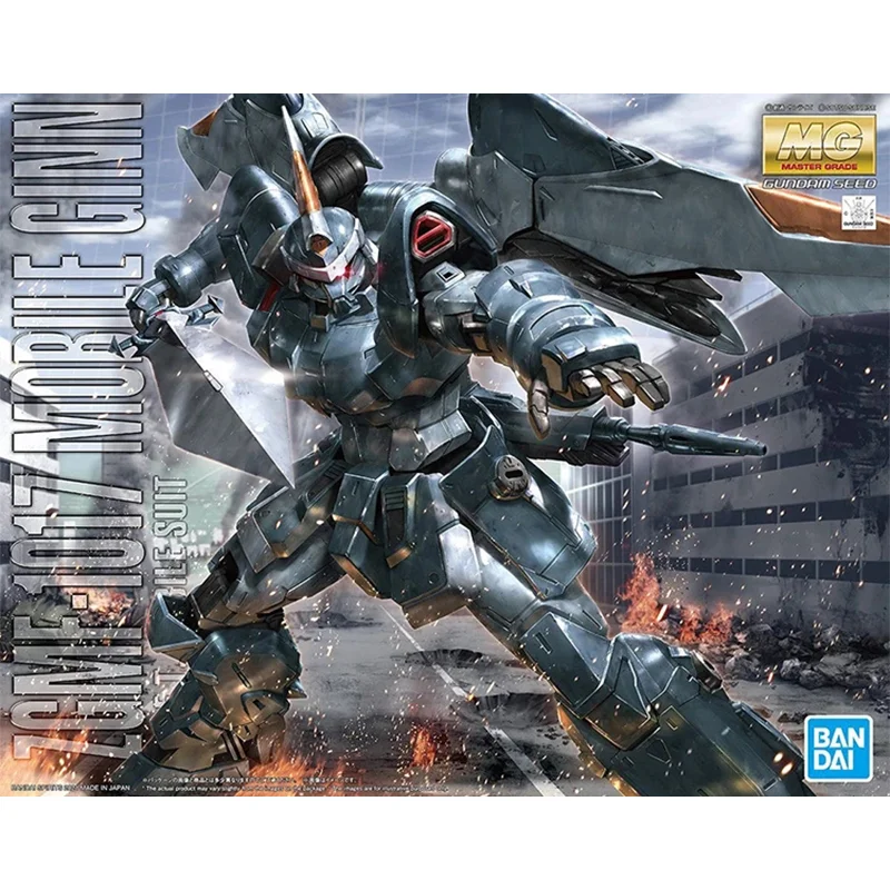 Original genuíno mg 1/100 ZGMF-1017 móvel ganh gundam bandai anime modelo brinquedos figura de ação presentes ornamentos colecionáveis meninos