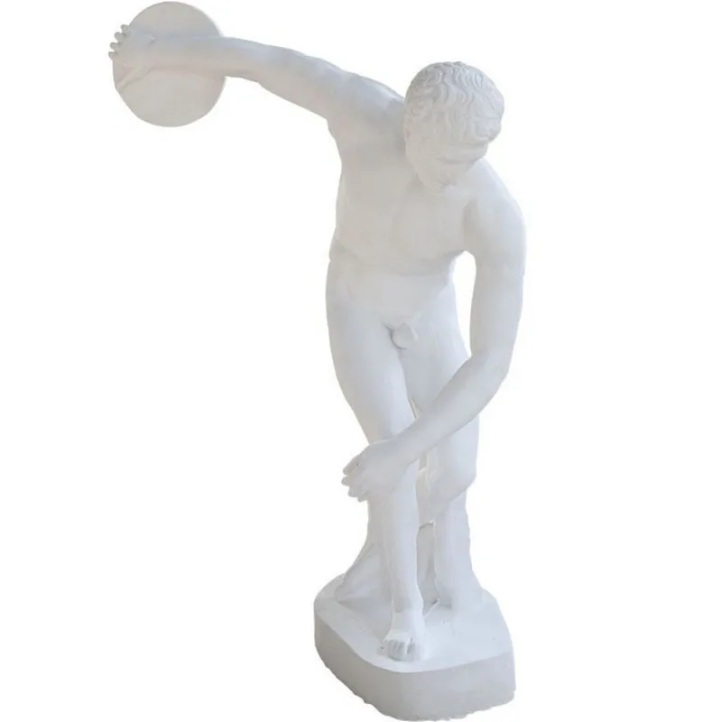 

Discus Thrower 1.7 meters full body plaster statue, sketch still life art teaching aids sculpture statue shopping mall ornament