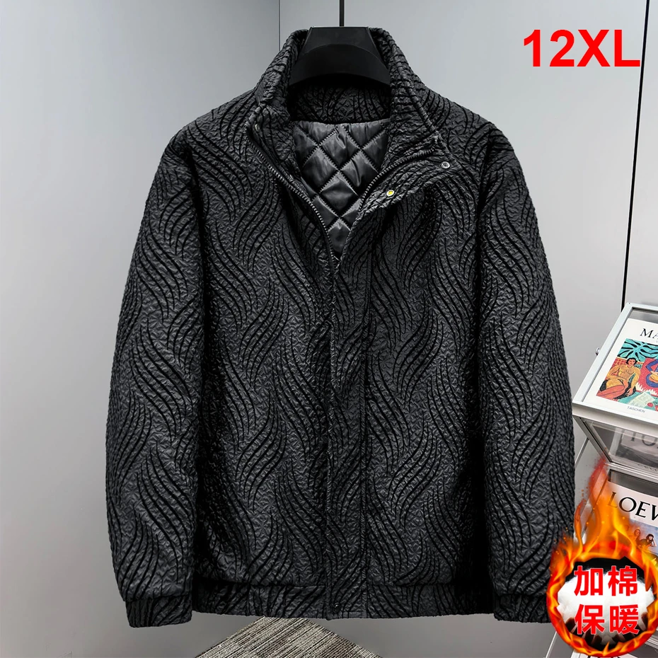 

12XL парки больших размеров мужские зимние толстые куртки пальто модные повседневные парки с воротником-стойкой мужская верхняя одежда на открытом воздухе