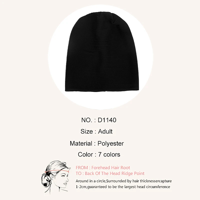 Geebro Women Fashion Loose style Bonnet Stripe Beanie Spring Autumn Outdoor Casual Hip Hop Skullies Hats Knitted Solid Color Cap