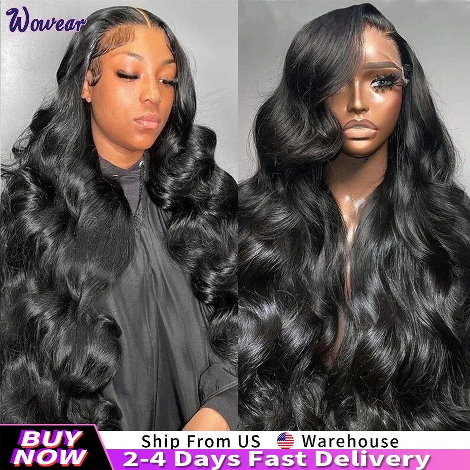 13x4 Loose Body Wave Human Hair Wigs HD Lace Wig 13x6 100% Human Hair Pre Plucked for Women 200 Density Brazilian Hair Wigs