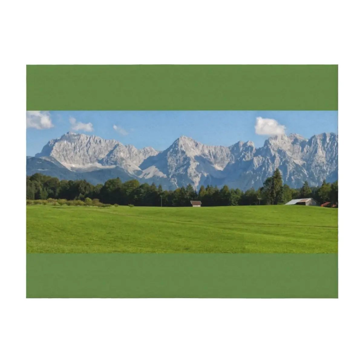 

Karwendel Mountains Throw Blanket Luxury Designers Warm Single Blankets