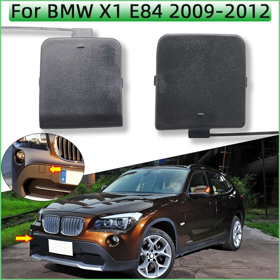 

Car Accessories Painted Cover Auto Front Rear Bumper Towing Hook Cover Garnish Hauling Cap Housing For BMW X1 E84 2009-2012