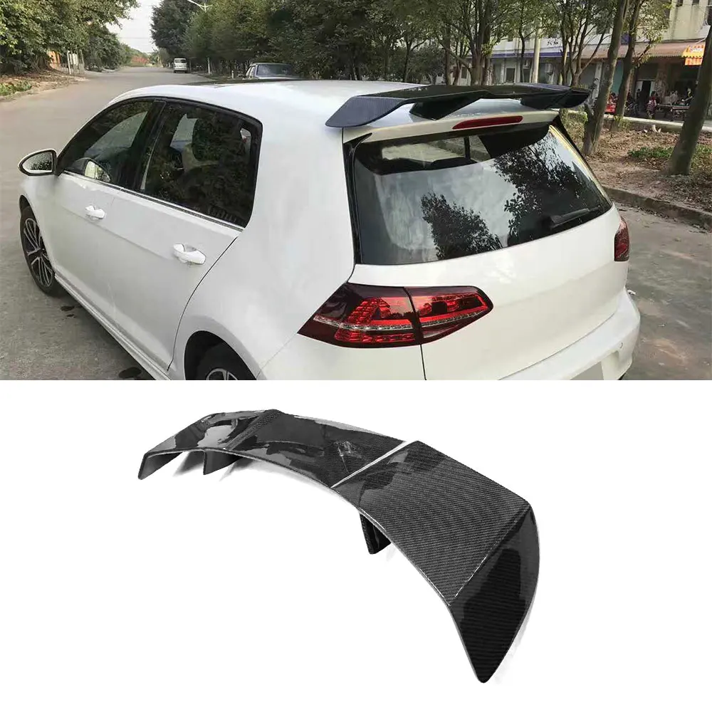 

Carbon fiber rear roof spoiler lip wings for Volkswagen Golf 7 VII MK 7 GTI RZ 2014-2017 R Style