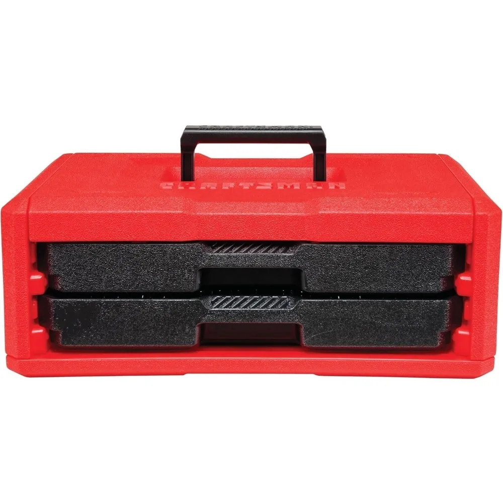 Mechanics Tool Set, 256-Piece Hand Tool and Socket Set with 2-Drawer Tool Box