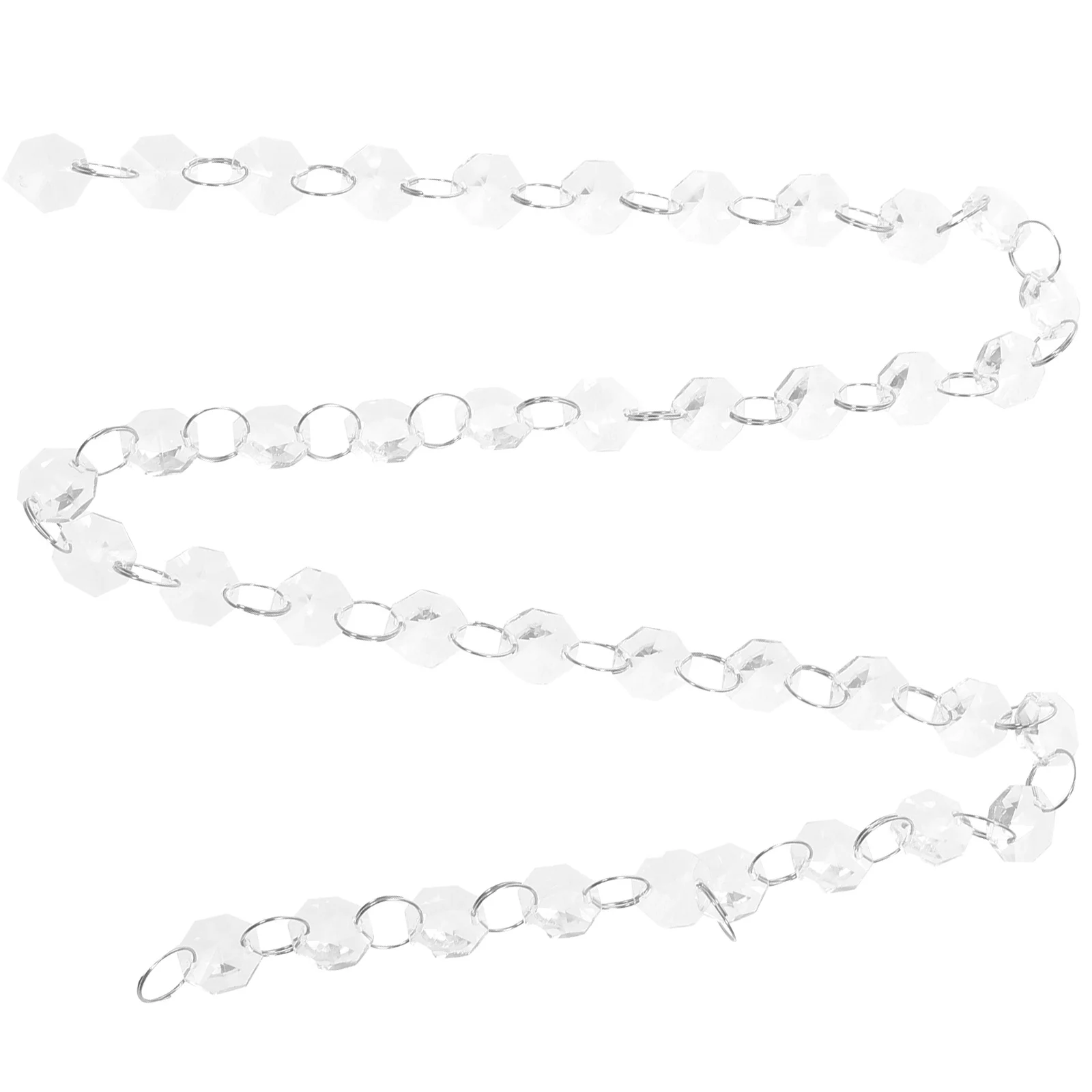 

5pcs Crystal Beads Curtain Premium Glass Rainbow Refraction Adjustable For Room Decor Wedding Party Doorway