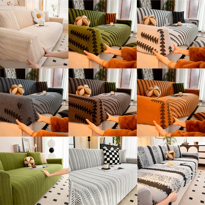 

Чехол на диван Плюшевый жаккардовый чехол на диван из ультрамягкой, эластичной, плотной ткани — защита от домашних животных, надежный, легко посадка, легко стирается