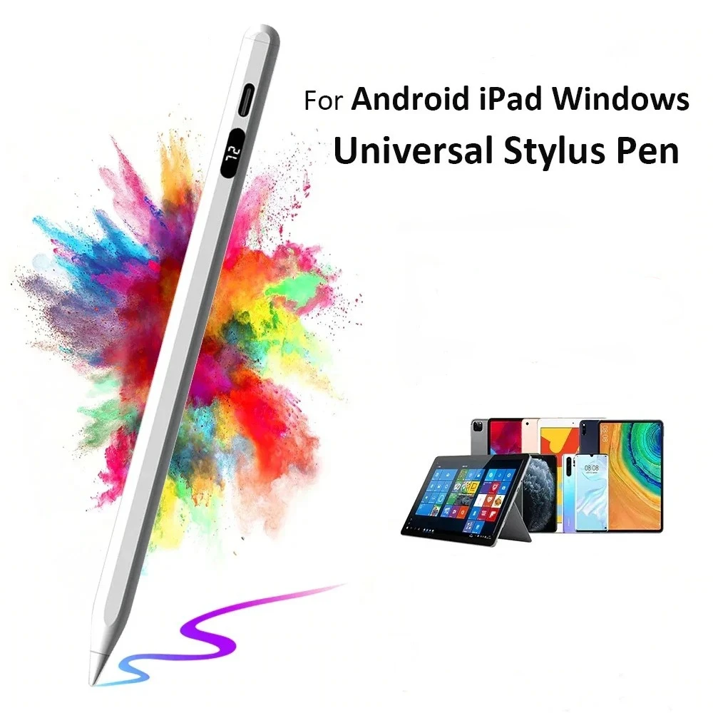 

Universal Stylus Pen With Digital Power Display For Huawei Lenovo Samsung Phone Xiaomi For Tablet Mobile Phone Touch Pen
