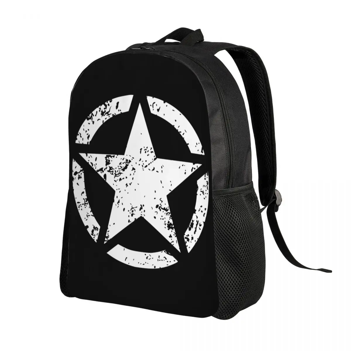 Custom 3D Printing Military Tactical Army Star Backpacks for Girls Boys College School Travel Bags Bookbag Fits 15 Inch Laptop