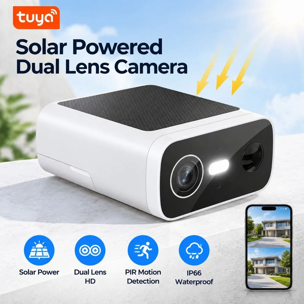 [new-a25p】-1080p-tuya-solar-wireless-security-camera-dual-lens-camera