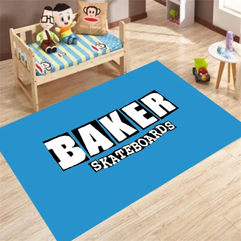 B-BAKERS – tapis de skateboard imprimé, antidérapant, multifonction, pour salon, entrée, sol, maison, cuisine, couloir, décor