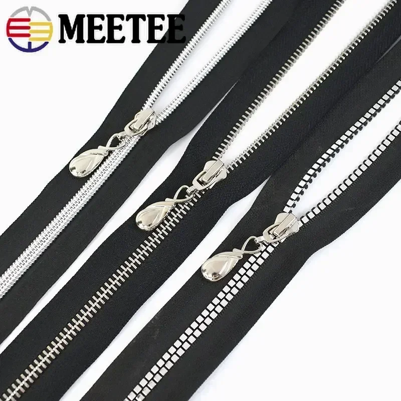 10/20Pcs 5# Zipper Sliders For Metal Nylon Resin Zips Tape Bag Zippers Pull Head Repair Kit DIY Sewing Replacement Accessories