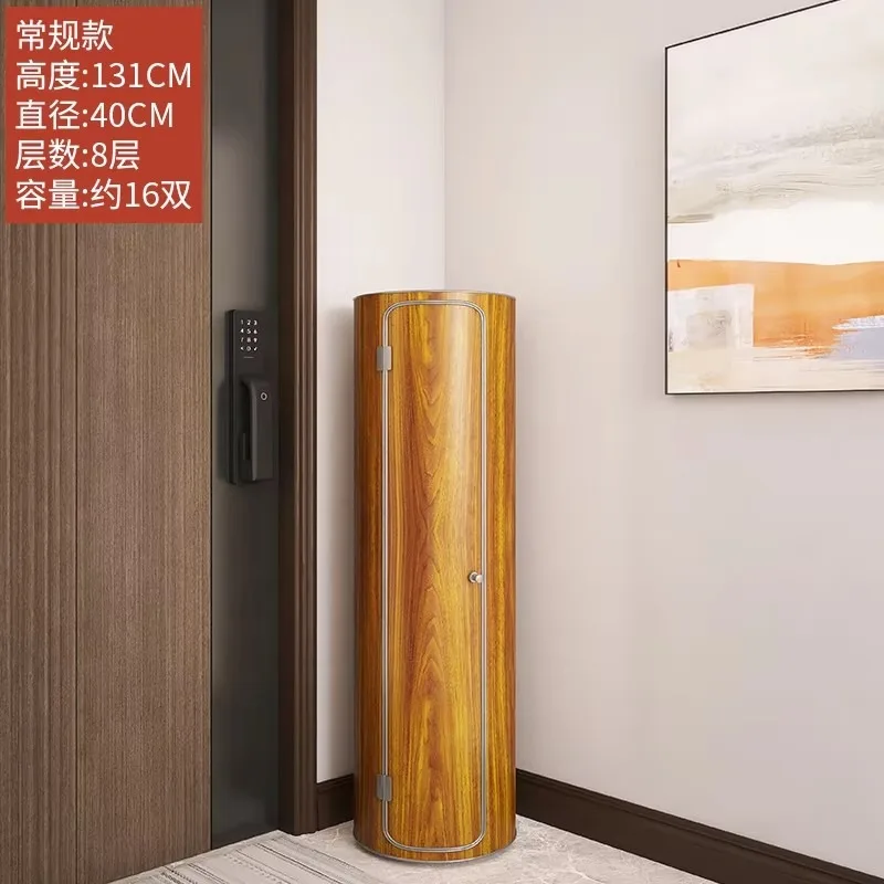 GZ-23 Rotary Shoe Cabinet Household Door Entrance High Mirror Round Staircase Corner Disinfection Locker