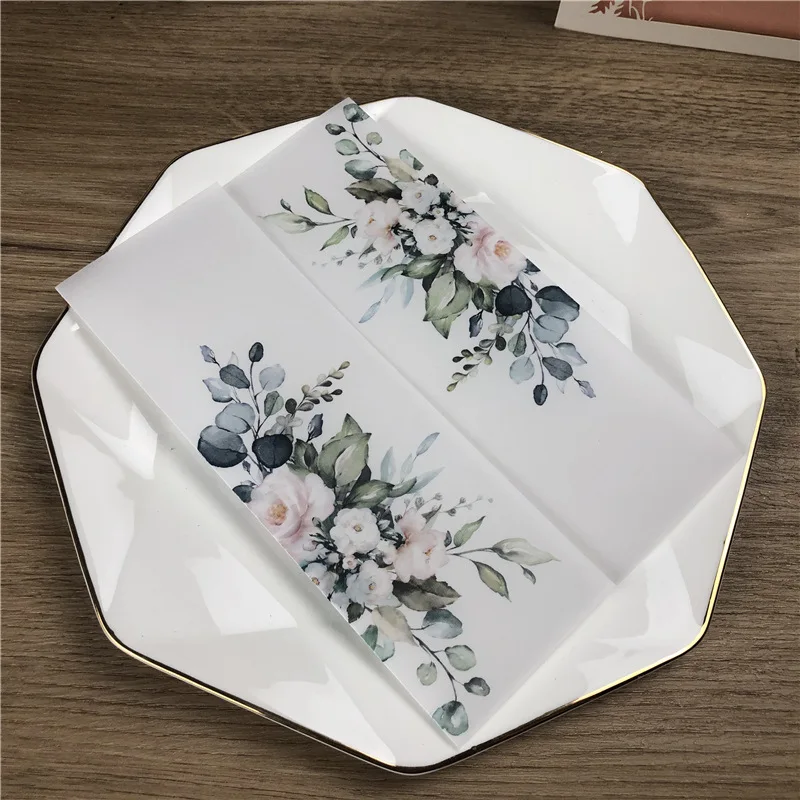 50pcs/lot colour Translucent Wedding Envelope for Invitations Postcards European Bow knot Message Card Letters Business Envelope