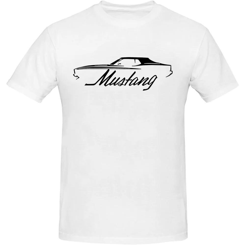 1973 Ford Mustang Hardtop Classic Outline Design Print Tshirt