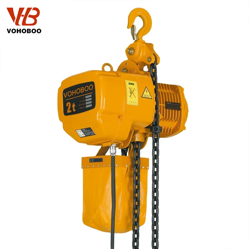 Mining Industry Use 1/ 2/3 / 5/ 10 Ton Single Phase 3 Phase Electric Monorail Electric Chain Hoist