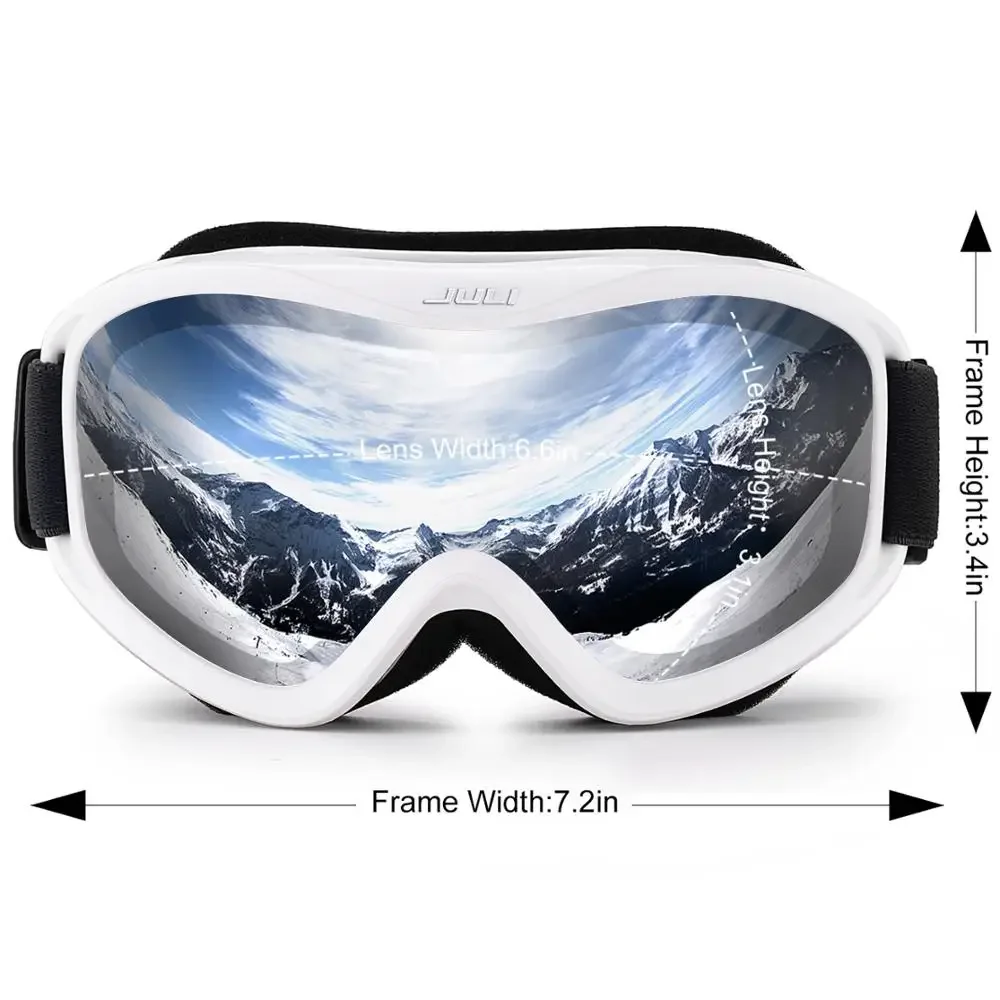 MAXJULI Ski Goggles Double Layers Anti-fog UV400 Snow Glasses Men Women