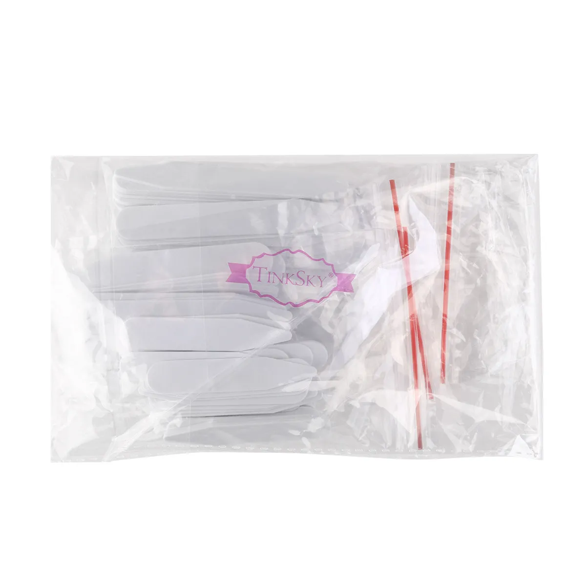 200 peças de 5cm, 6.2cm e 7cm: Estruturadores de Colarinho de Plástico e Nylon para Camisas Sociais Masculinas