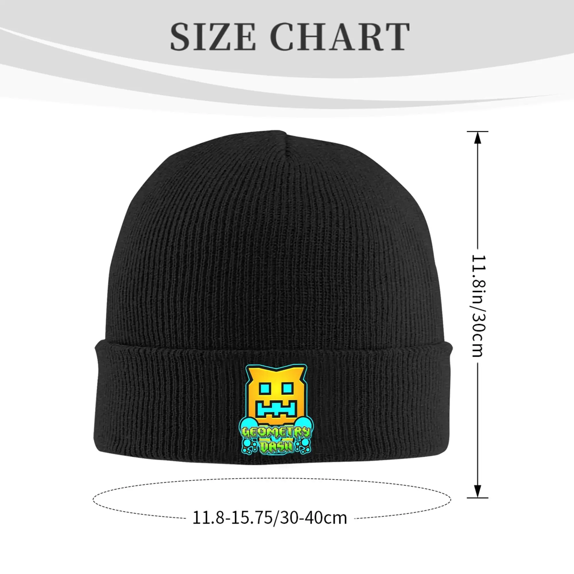 Video Game Geometry Dash Winter Skullies Beanies Hat Warm Autumn Knitted Hats Bonnet Caps for Women Men