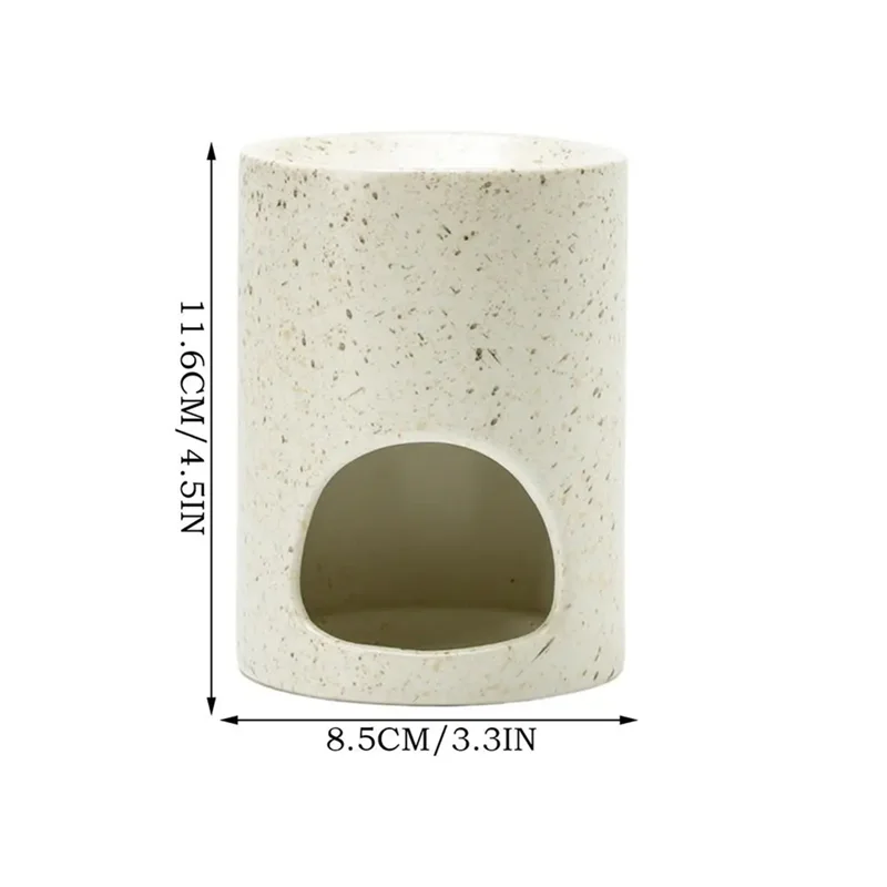ABRS-Home Ceramics Fragrance Diffuser Relaxing Wax Melt Burner For Beauty Salon Living Room