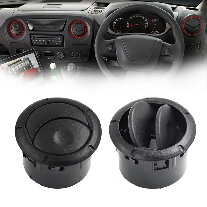 

1/2X Dashboard Interior Air Vent Heater Grill Steering Cover For Renault Dacia Logan Sandero Duster Master Movano 687602618R
