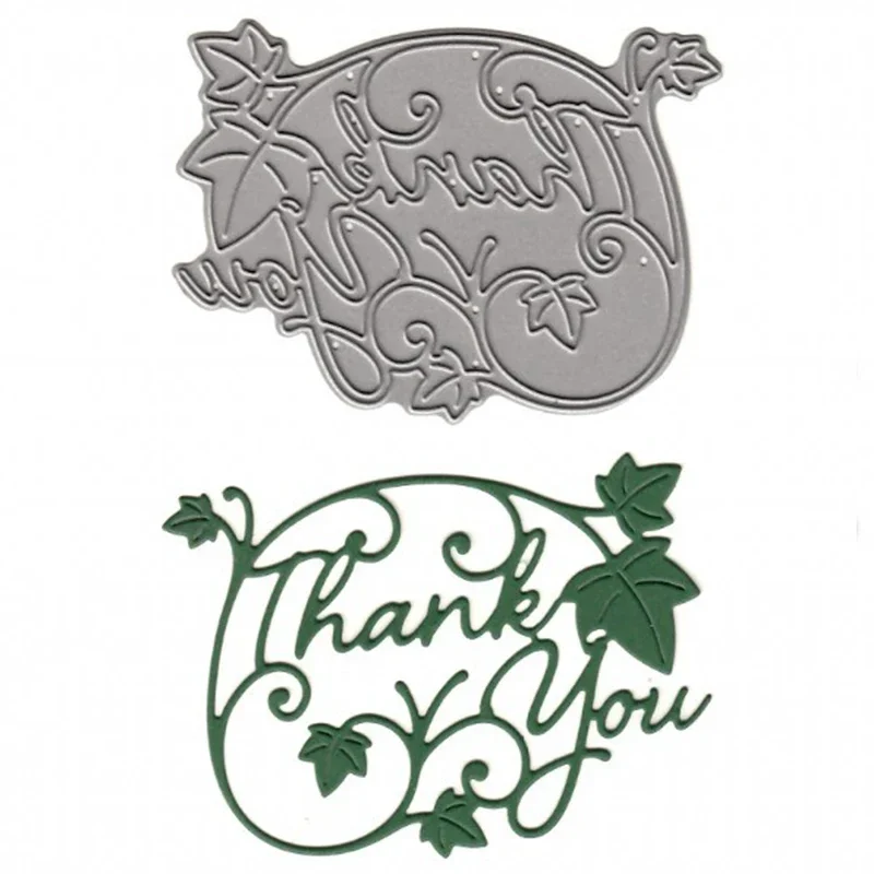 Happy Birthday Thank You Metal Cutting Dies Stencils Letter for DIY Scrapbooking Photo Album Decorative Embossing Crafts Die Cut