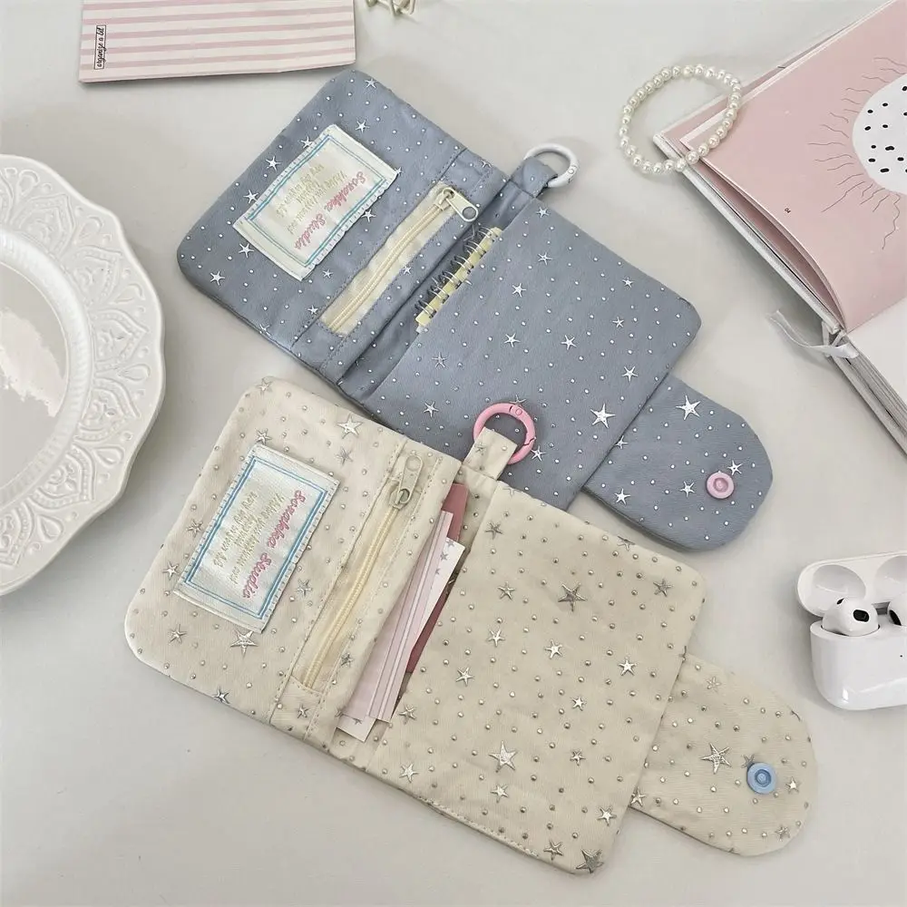 Portable Cloth Coin Purse Star Bowknot Women's card bag Flower Multi-functional Card Packs Small Items Holder