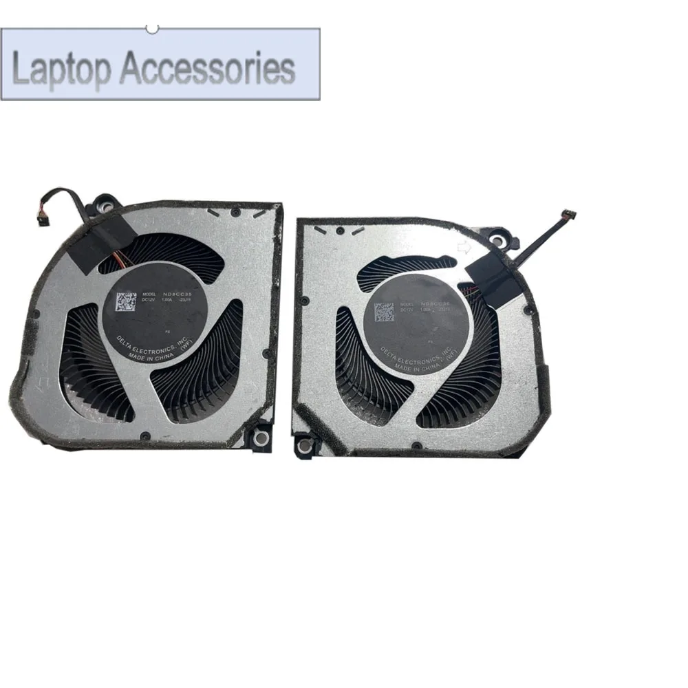 HJ FLaptop CPU GPU Fan For ACER Nitro 14 AN14-41 AN14-41-R74Z | NH.QQLAA.001 4PIN 12V 1.0A