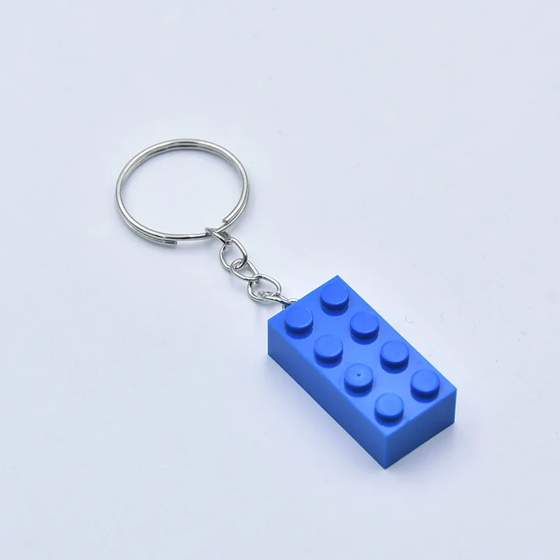 NEW MOC 2x4 Key Chain Building Blocks Creative Gift with MOC Brick Keychain Bricks Plate Compatible