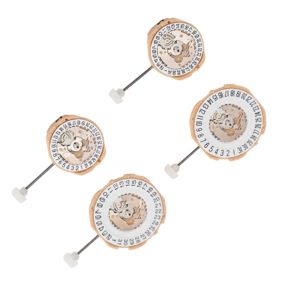 Mechanizm zegarka kwarcowego 4 szt. Pozycja godzin 6:00 3:00 Wyświetlanie daty Mechanizm zegarowy SP28 SP25 do mechanizmu SP28 SP25