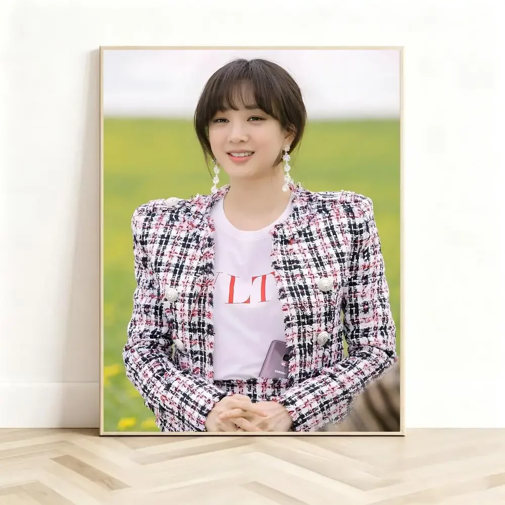 Refined Celebrity J-Jung Ryeo Won Poster Classic Self-Adhesive PP Wall Sticker for Living Room Bar Decor Gift