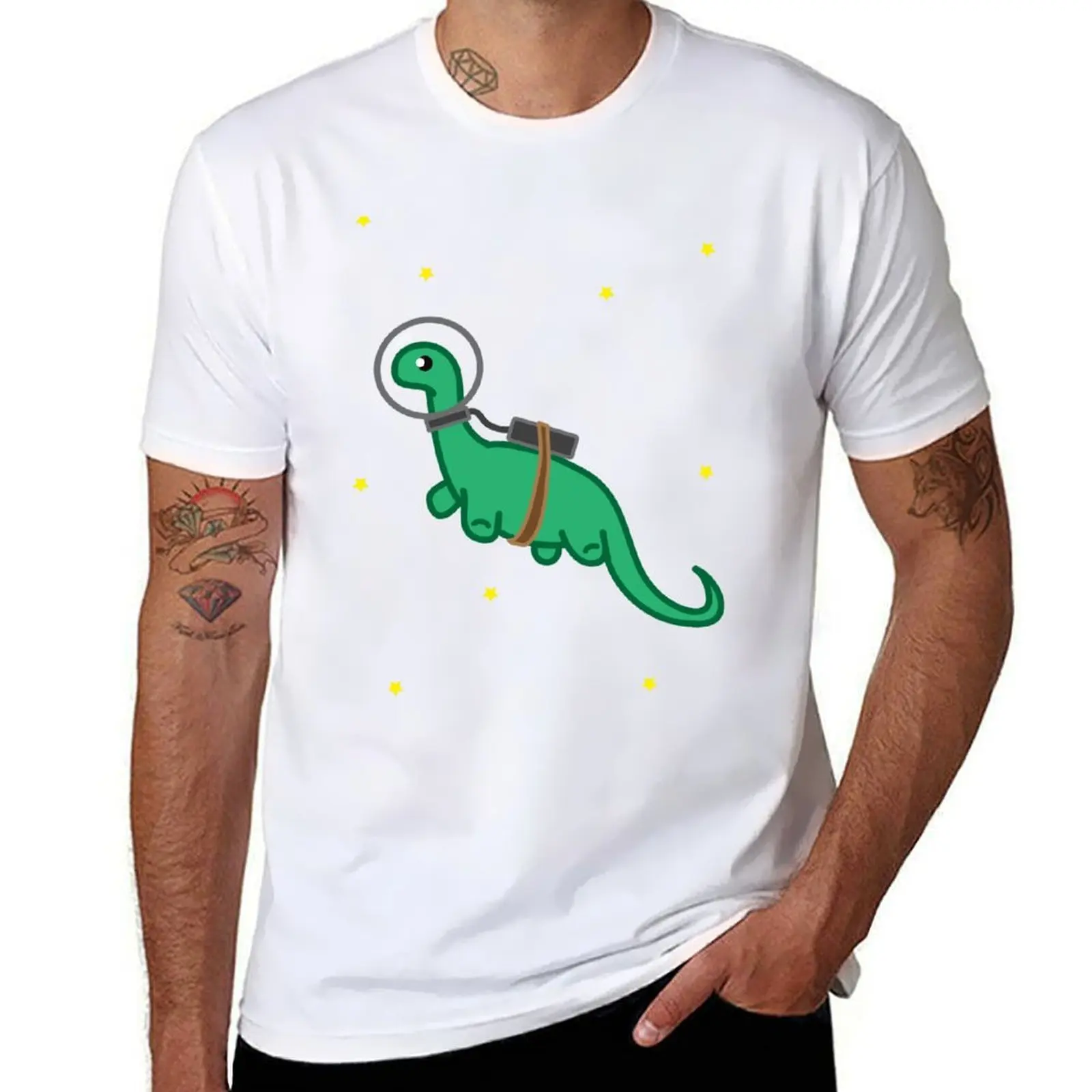 

Space Dino T-Shirt t shirt man casual anime t shirts oversize T-Shirt