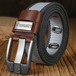 3.5cm askeri taktik kanvas kemer Unisex moda trendi kot aksesuarları iş adamları lüks tasarımcı naylon gençlik kemer