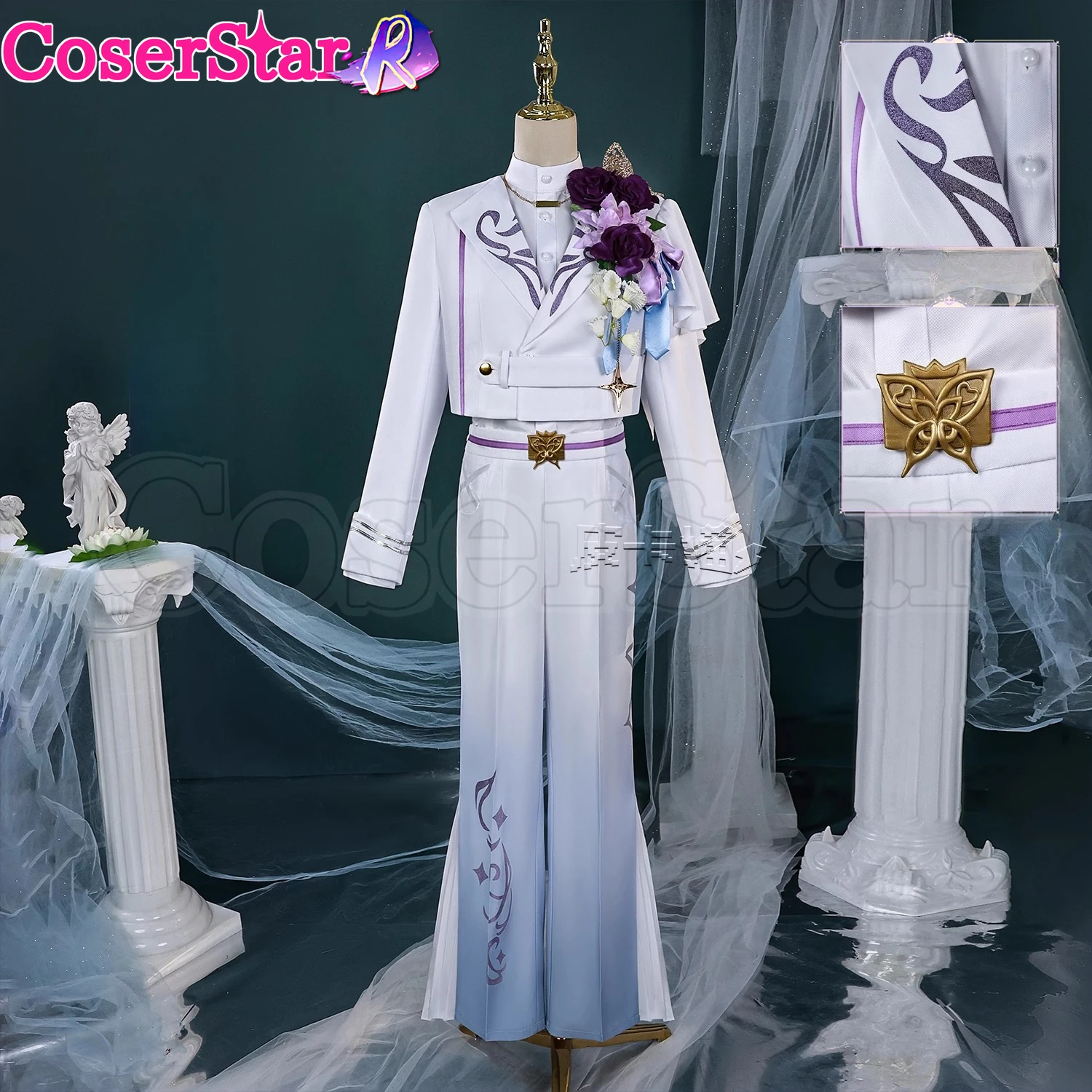 

CoserStar-R Kamishiro Rui Cosplay Costume Halloween Party Role Play for Project Sekai Colorful Stage Comic Con