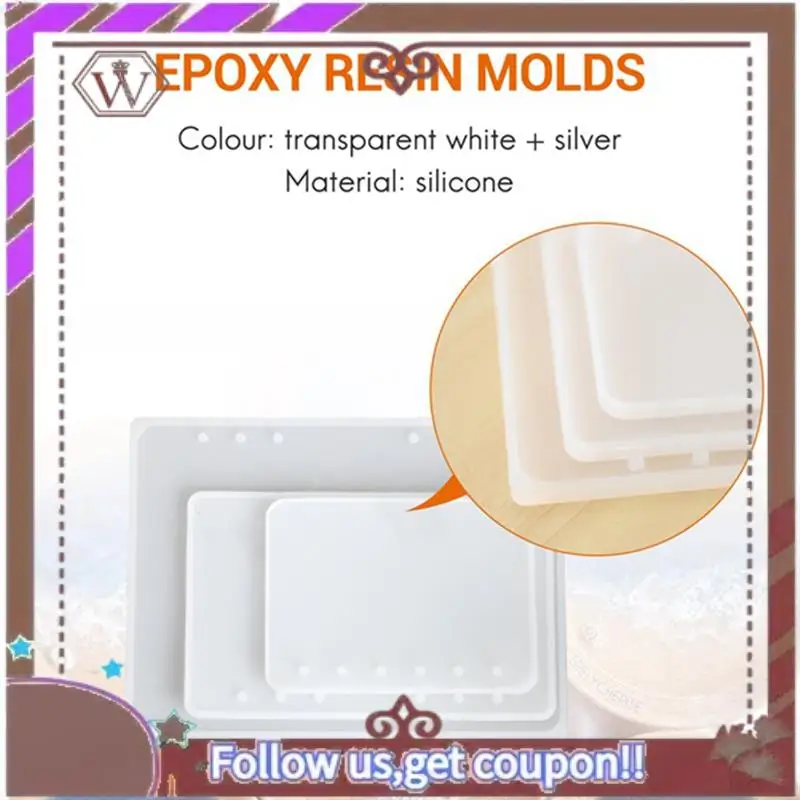 ABBG-A5 A6 A7 Notebook Cover Resin Mold DIY UV Epoxy Silicone Molds Transparent Book Gift Resin Casting Molds Resin Craft Easy T