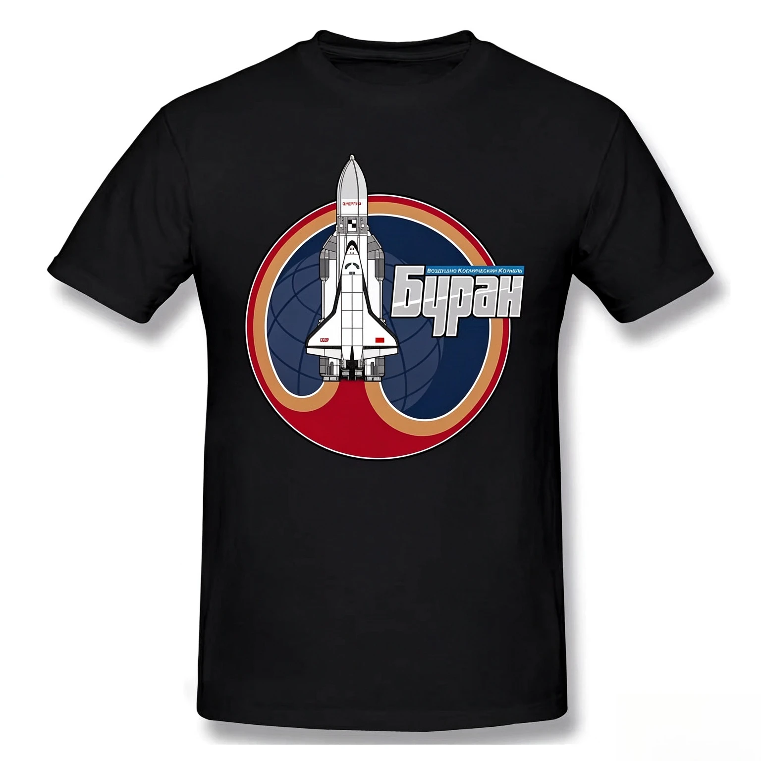 2026 BURAN The Soviet Shuttle T-Shirt Men Top Quality Cotton Short Summer Sleeve Space Travel Occupy Mars