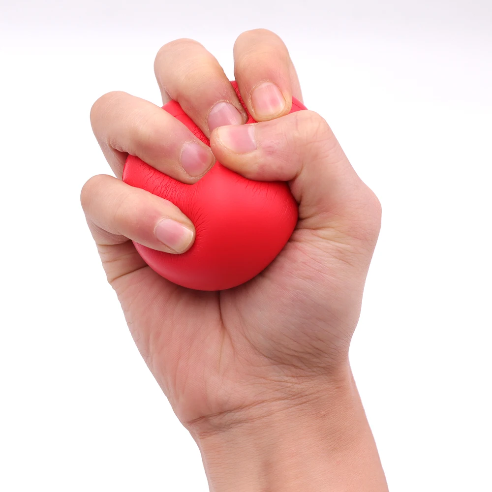 كرة تقوية القبضة لإعادة تأهيل اليد وتدريبات القوة، كرة تدليك إسفنجية مضادة للإجهاد للبالغين لاستعادة العضلات #4