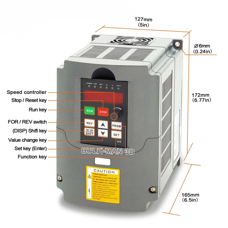 Imagem -02 - Conversor de Freqüência Huanyang ac Drive Inversor Vfd 2.2kw 110v 220v 380v