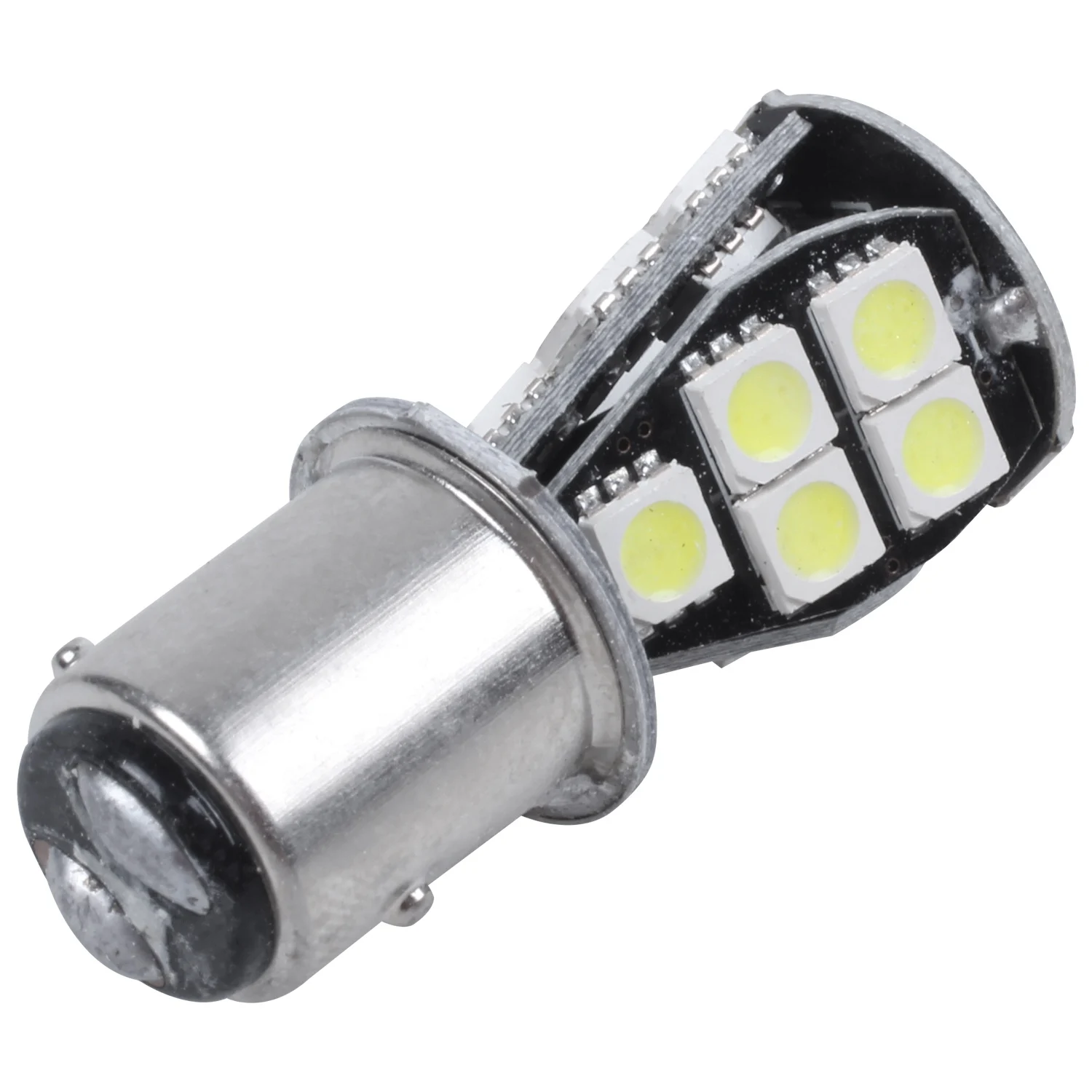 1157 P21W BAY15D 5050 18 LED แบบ SMD หางเบรคอุปกรณ์ตัดไฟหลอดไฟสีขาว