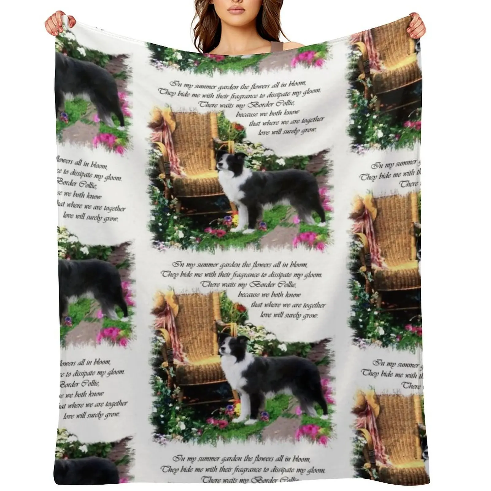

Border Collie Lovers Art Gifts Throw Blanket Sofas Extra Large Throw For Sofa Thin Luxury Thicken Blankets