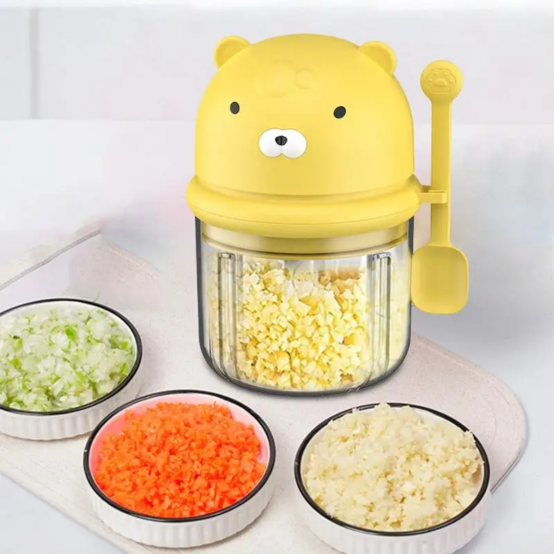 Wireless Food Chopper Mini Garlic Chopper Heavy-Duty Multifunctional Food Processor Container For Chopping Shredding Grinding