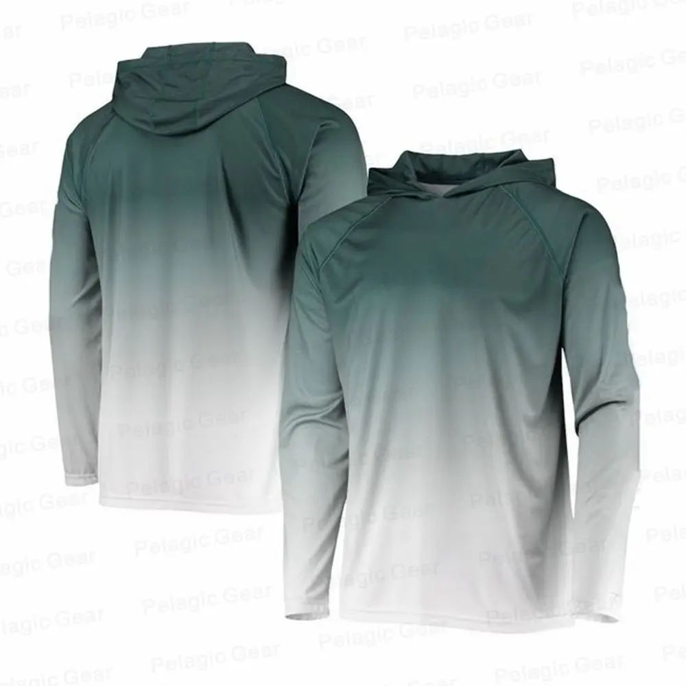 Imagem -02 - Pesca ao ar Livre Hoodie dos Homens Roupas de Pesca Verão Camisa de Manga Longa Terno de Pesca Proteção Solar Respirável Angler Jérsei Vestuário