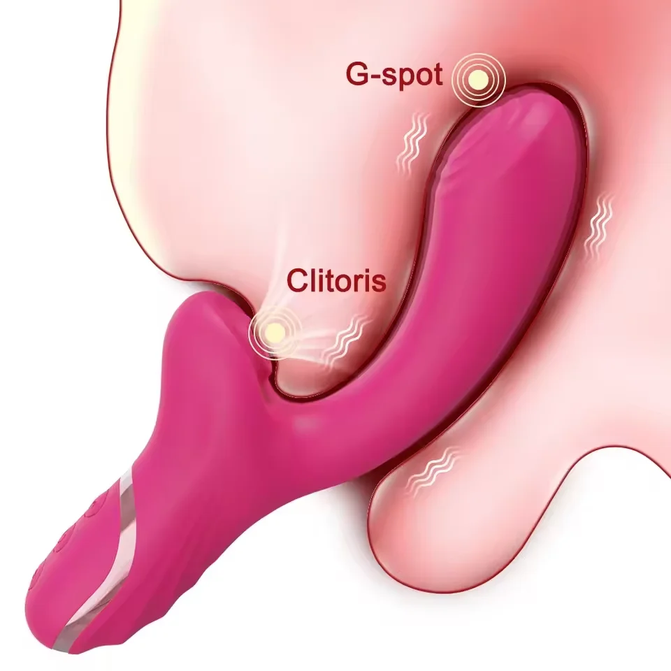 Powerful Sucker Vibrator Female Sucking Oral Clitoris Vagin Nipple Stimulator Massager Masturbation Adults Sex Toys for Women view 2